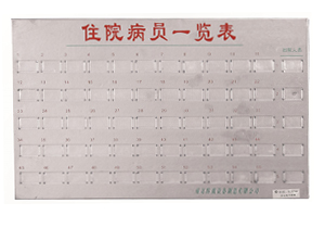 不銹鋼病員一覽表C101、C103